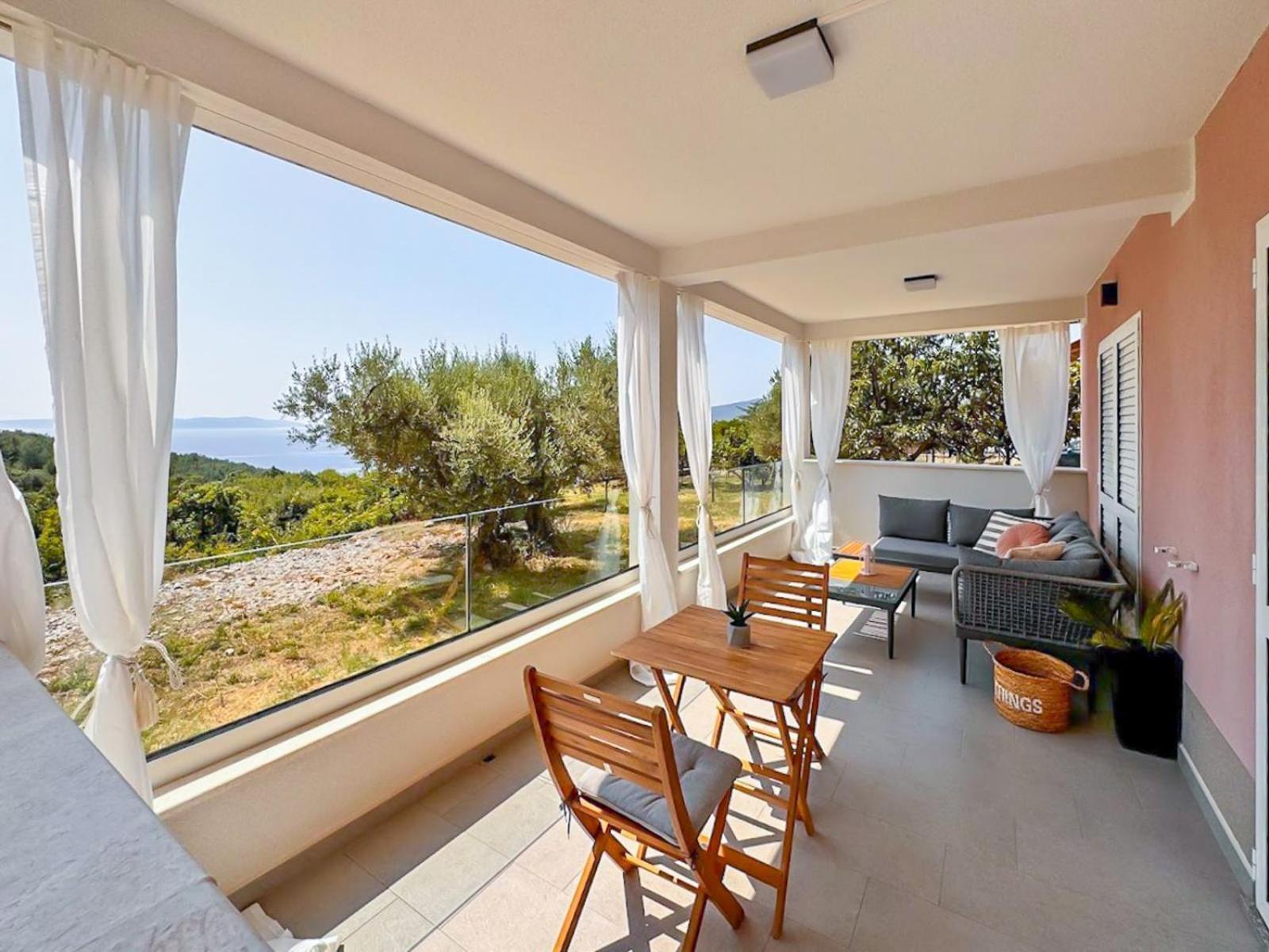 Studio Vesna With A Terrace And Sea View 拉巴克 外观 照片