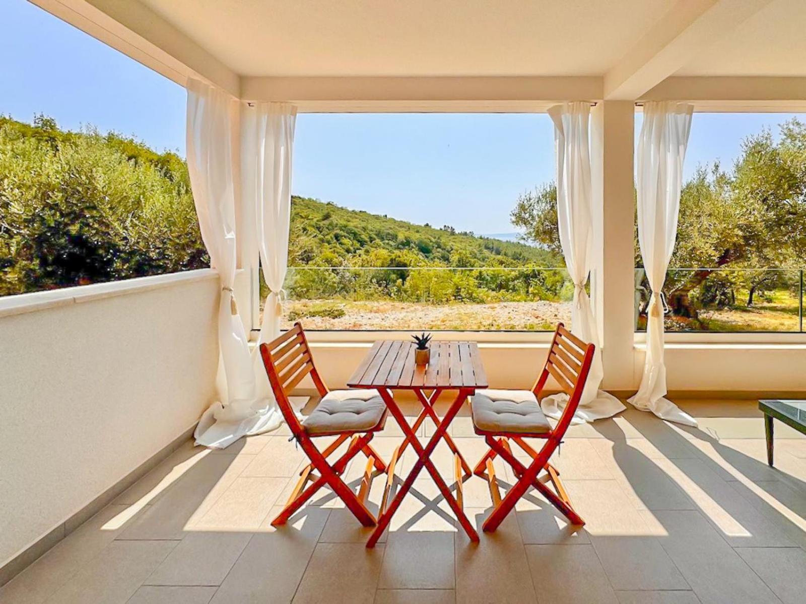 Studio Vesna With A Terrace And Sea View 拉巴克 外观 照片